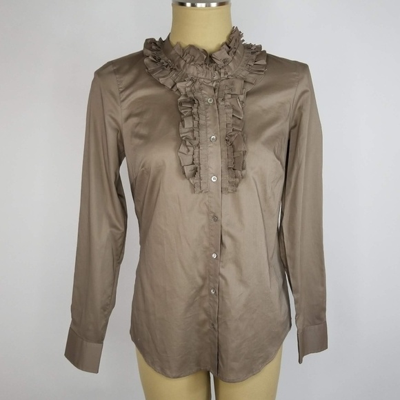 J. Crew Tops - NWT J. Crew Ruffle Button Down Shirt - M0102